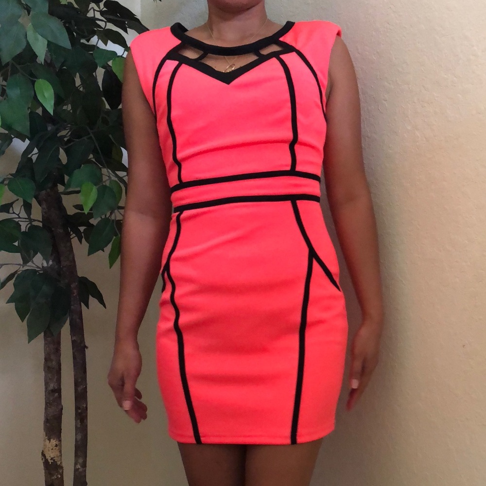 Agaci Agaci  Agaci dress.neon orange